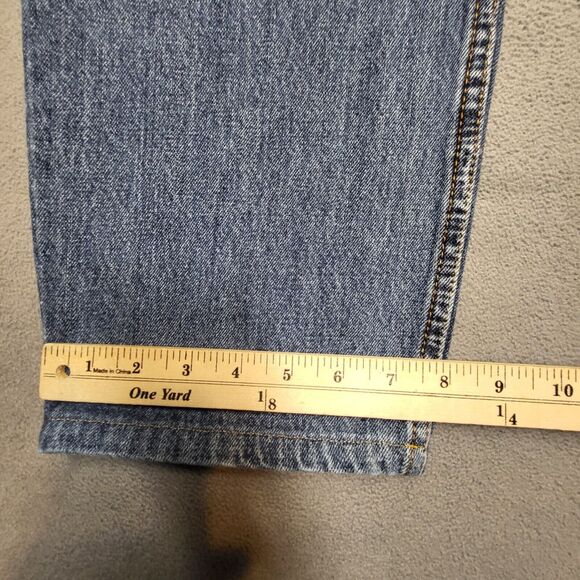 Levi's 550 Jeans Men's 38x24 Blue Relaxed Fit Straight Leg Denim Distressed - Picture 5 of 9